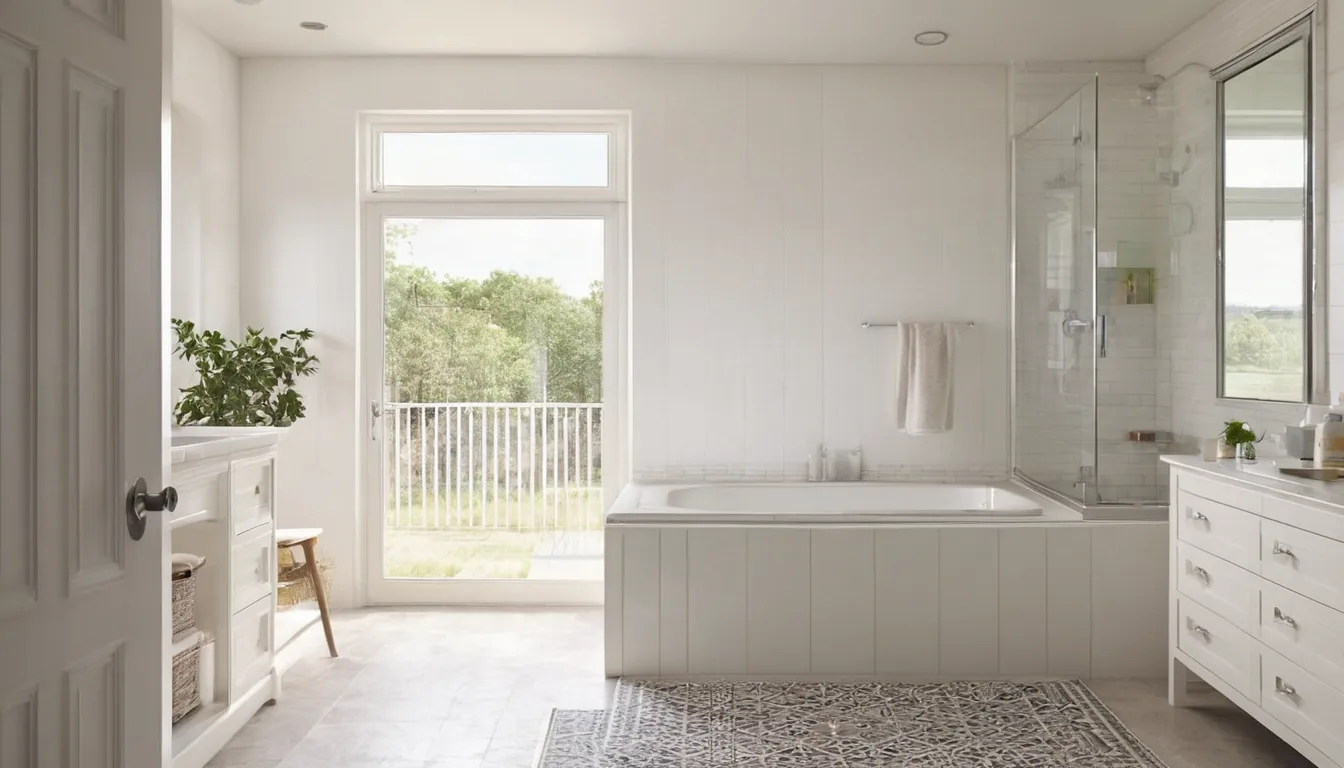 A walk-in tub in a bright bathroom of a Elyria home